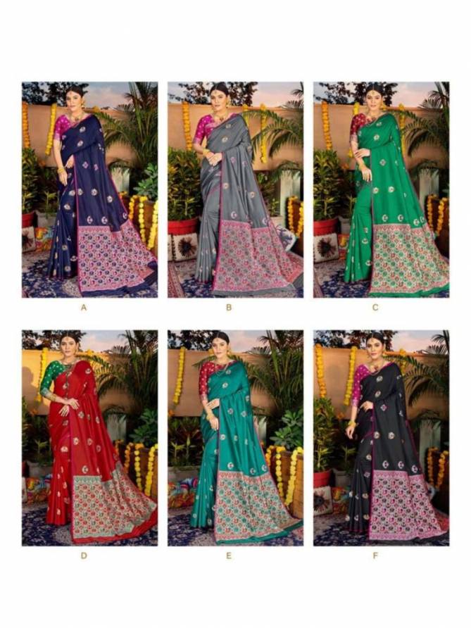 Shangrila Sonpari Latest Fancy Designer Wedding Wear Heavy Soft Silk Weaving Sarees Collection